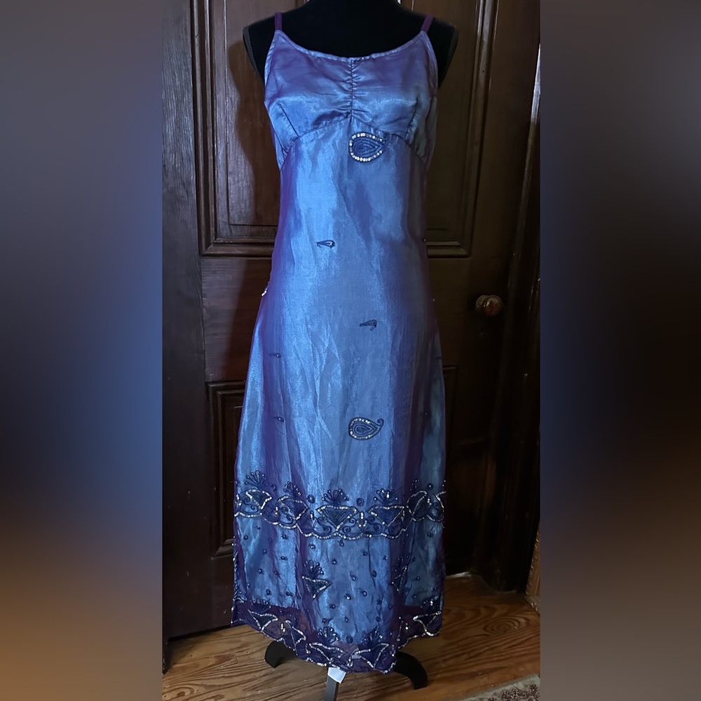 Boho vintage maxi made from sari fabric Small